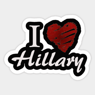 I love Hillary Sticker